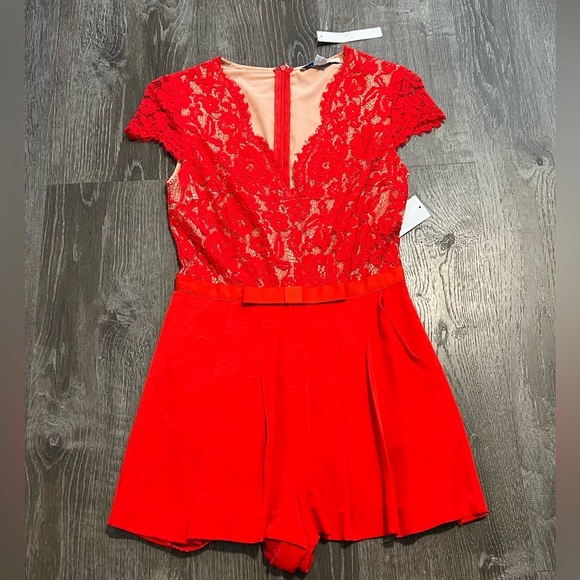 ark & Co. Pants - Gorgeous Red Lace Romper***US 6****$280